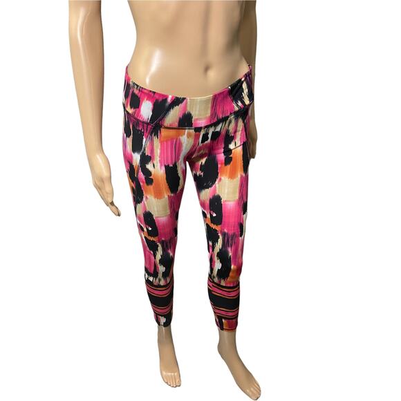 Mesh Yoga Multicolor Abstract Legging size M - Picture 2 of 7